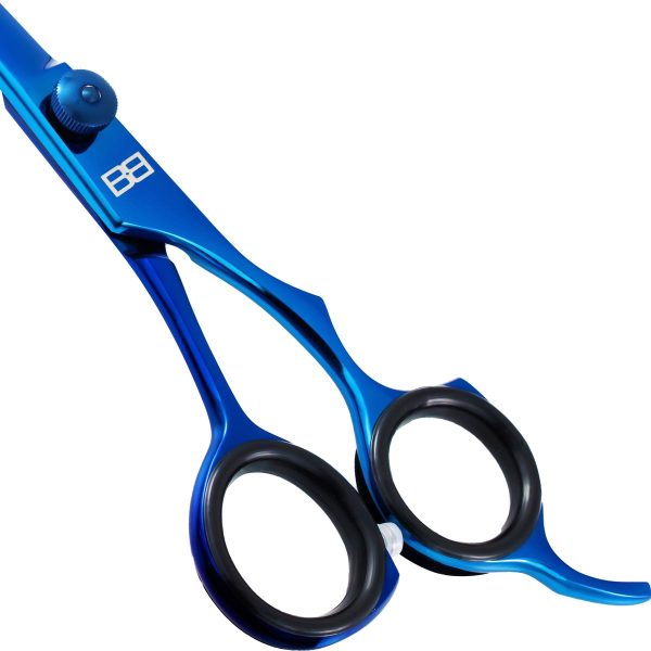 Electric Blue 6.5" High-Carbon 420C Cutting Scissors - For Professionals Salons and Home Use - Image 3