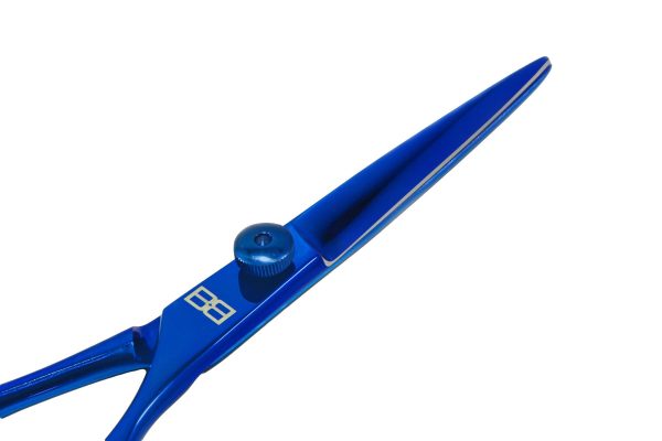 Electric Blue 6.5" High-Carbon 420C Cutting Scissors - For Professionals Salons and Home Use - Image 2