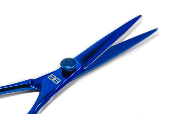 Electric Blue 6.5" High-Carbon 420C Cutting Scissors - For Professionals Salons and Home Use - Image 4