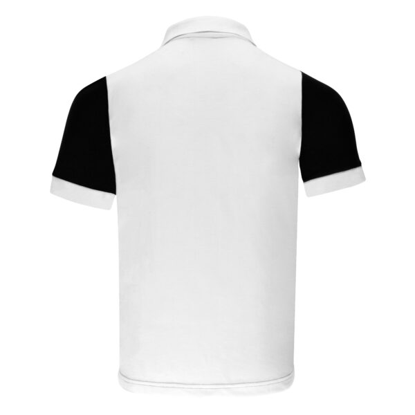 Strike Polo Shirt - Black & White | Tactical Polycotton Unisex Wear - Image 3