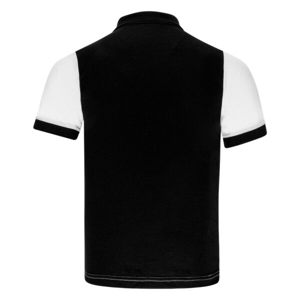 Apex Polo Shirt - White & Black | Bold Minimalist Polo for Men - Image 3