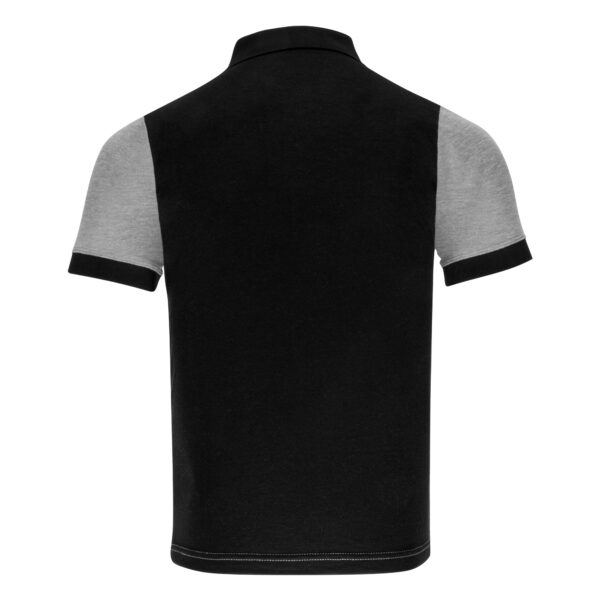 Stealth Polo Shirt - Grey & Black | Tactical Smartwear Polycotton Polo - Image 3